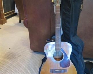 Yamaha guitar and case