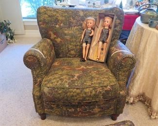 dolls and great easy chair