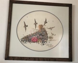 "Speak Your Secret Prairie" by Orlin Helgoe, Original drawn on Pellon from the Sangre de Cristo Art Center.