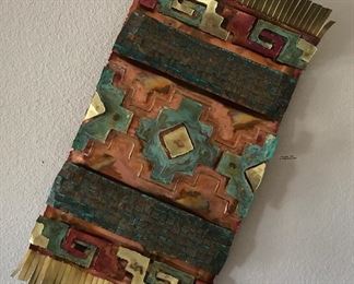 Modern Indian Art done in Copper.