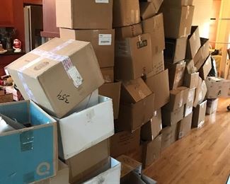 We’ve made a small dent in the huge amount of boxes here!