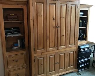 Custom-Made Wall Unit ~ 3 Sections