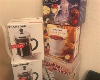 So many new boxed small appliances