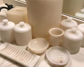 Alabaster Bathroom Accessories 