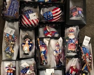 Patriotic Radko ornaments...