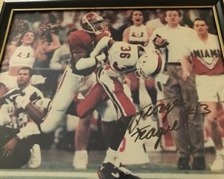 Hand signed George Teague