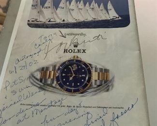 Hand signed by Tony Curtis!