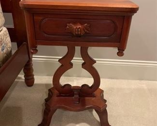 #42 Davis Cabinet Company - Lillian Russell Bedside Table w/1 drawer pedestal 17x14x28 $275.00