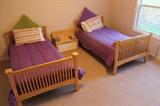 Includes dresser. Can be made into bunk beds. Solid furniture. Great condition.