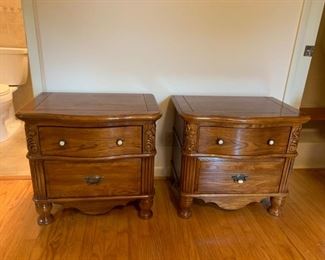 #17 (2) 2 drawer Nightstands 28x19x25 $45 Each