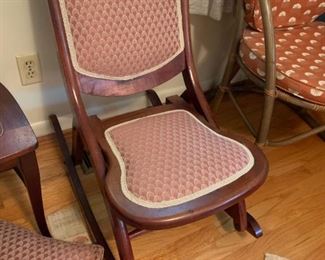 #22 Sewing fold-up rocker $35.00