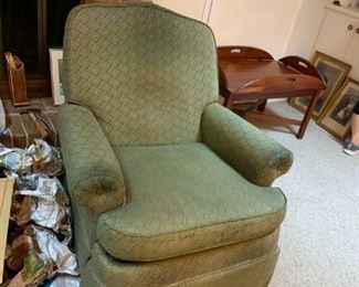 #26 Green recliner - as is $20.00