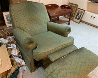 #26 Green recliner - as is $20.00