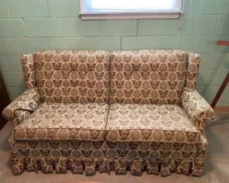 #47 Eagle Sofa w/ruffles - Cape Cod - Pilgrim House 71" Long $40.00