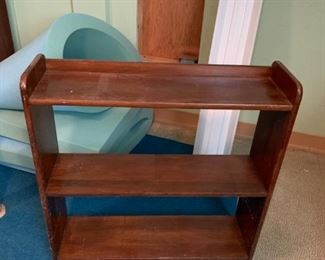 #52 3 shelf Small Bookcase - wood 27.5x8x26 $30.00