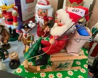 #73 santa on sled smoking man $60.00