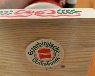 #75 Erzgebirgische Volkshunst Mrs. Clause nut craker $60.00