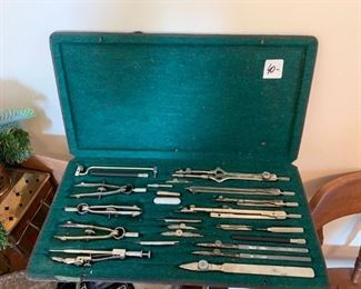 #76 Lotter - drafting tools in box $40.00