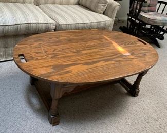 #93 oval coffee table on 4 legs $20.00