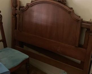 #92 (2) as is wood head boards with the finials $20.00 each