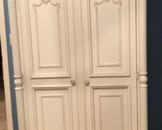 Girls Bedroom Suite: Canopy Bed, Nightstand, Armoire