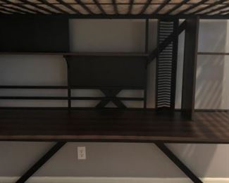 Bunk Bed/Desk, Area Rug 