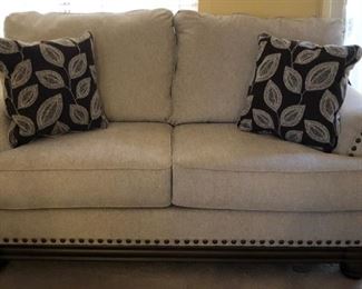 Ashley Sofa, Loveseat and Ottoman, End Table (Still w the Tags on it!)