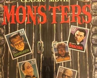 Classic Movie Monster Stamp Collection Books