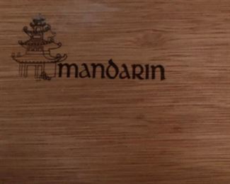 Henry Link "Mandarin" Collection Dresser w 2 Mirrors, Queen Bed and 2 Nightstands, Silk Trees x 2