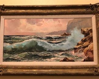 Orig Painting by Guido Odierna in Exquisite Frame