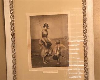 Art C. Taber & Co Victorian Cupid's Vacation Jean Ernest Aubert print c) 1880s
