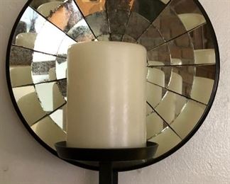 Mirrored Candle Sconces (pr) 