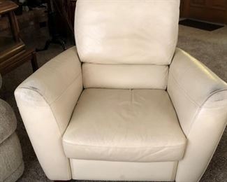 Leather Recliner x 2
