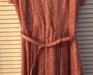 Vintage Rose Lace Dress