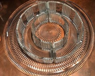 Vintage Glass Serving Dish