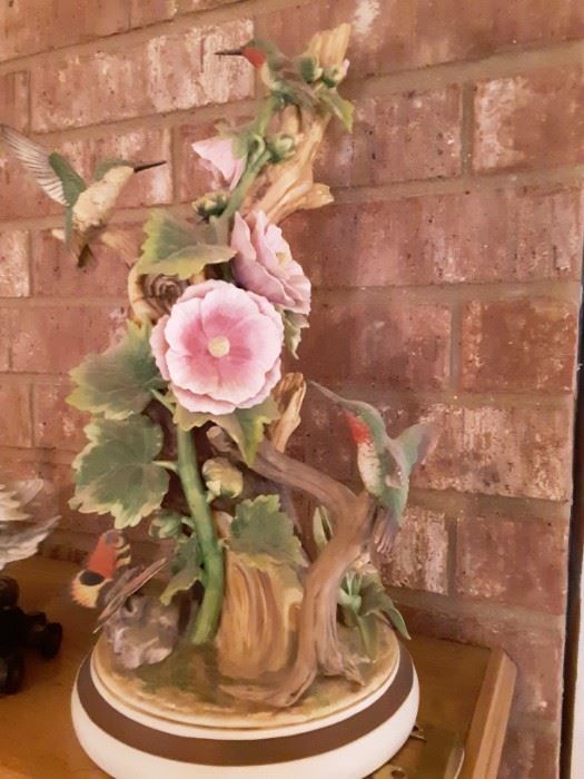 Ruby Throated Hummingbirds by Andrea