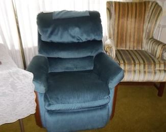 recliner and wing back chair