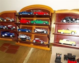 classic die cast cars and display shelves