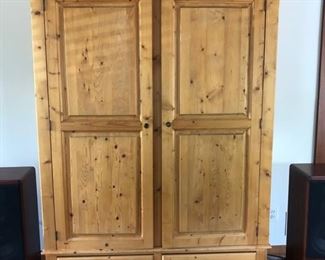 Pine Entertainment Armoire
