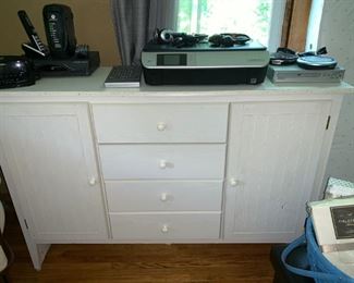 Country Lane Vintage White Dresser/Cabinet!