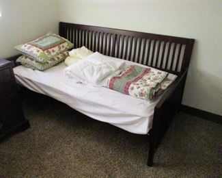 Mission Style Trundle Bed with Extra Matt Excellent! Linens Available too!