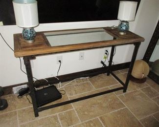 Cont Sofa Table , Mirrored Table Lamps