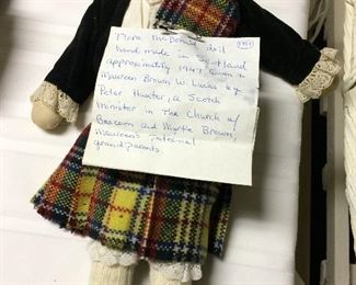 Hand made doll from Scotland in 1947