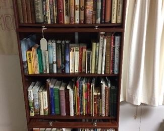 Only one of four bookcases of books.  Lots of art books.
