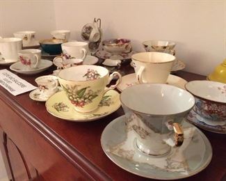 collection of cups and saucers-some of these have sold