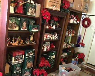 Christmas Décor,  Village Houses, lots of ornaments including Waterford, Swarovski, etc.
