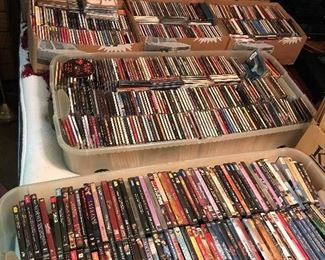 DVD's and Cd's.  