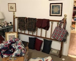 King Size Headboard, Comforters, quilts