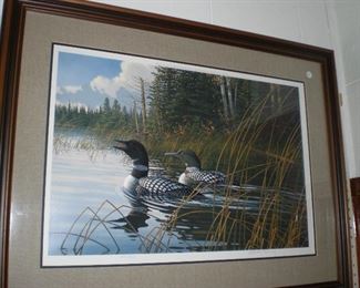 Northern Song-Loons by Michael Sieve signed and numbered