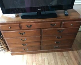 A well made chest with lots of drawers for storage